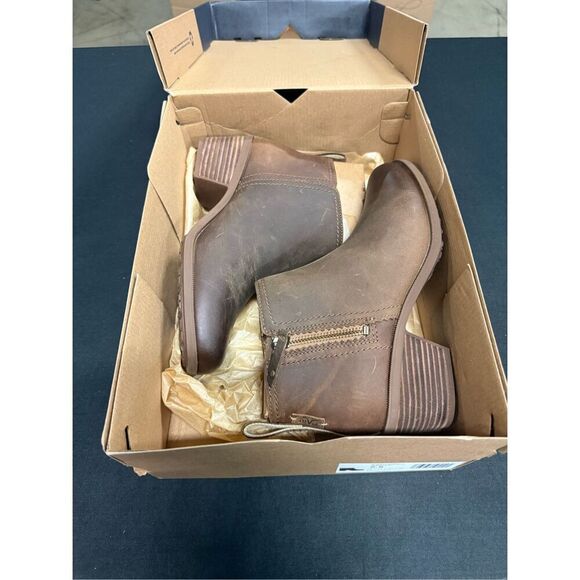 New Teva Anaya RR Brown Leather Waterproof Chelsea Ankle Bootie 7.5 - Picture 1 of 6